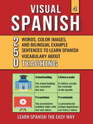 cover image of Visual Spanish 4--Teaching--250 Words, Images, and Examples Sentences to Learn Spanish Vocabulary
